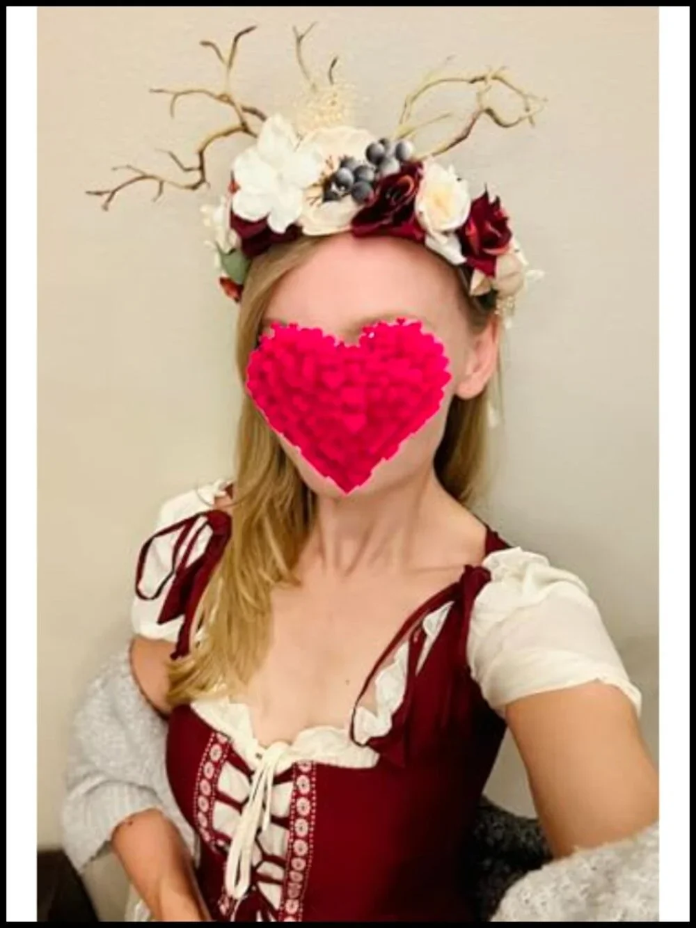 Deer Flower Crown Floral Headpiece Hair Halo Adjustable Women's